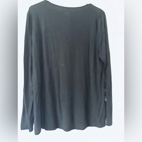 Soma black Relaxed Pajama Blouse - Picture 2 of 3